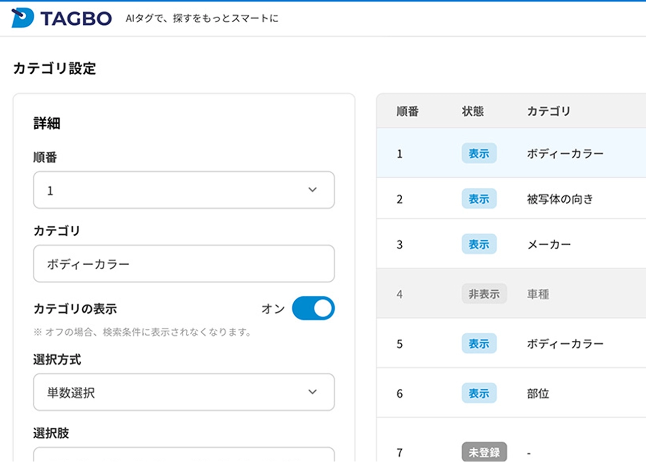 tagboの動作画面イメージ