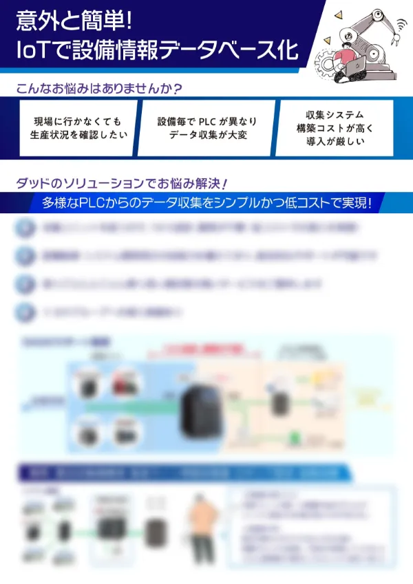 意外と簡単！Iotで設備情報データベース化