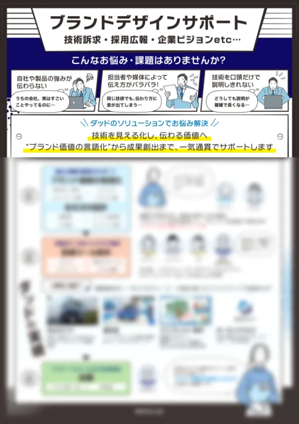ブランドデザインサポート 技術訴求・採用広報・企業ビジョンetc
