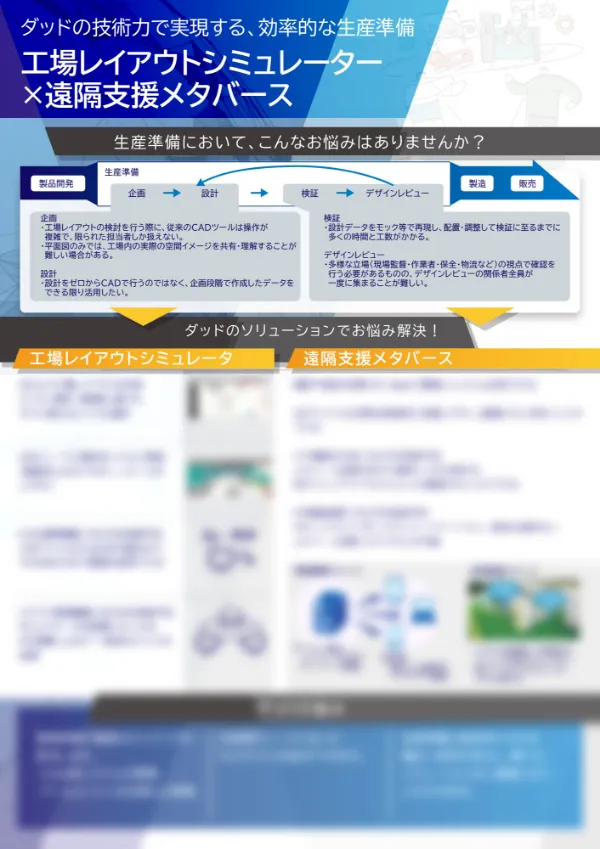 工場レイアウトシミュレーター×遠隔支援メタバース