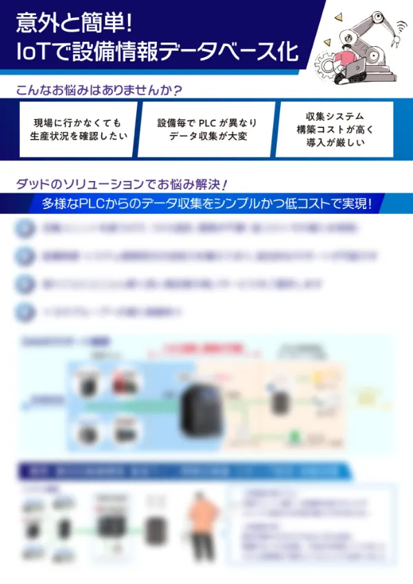 意外と簡単！Iotで設備情報データベース化