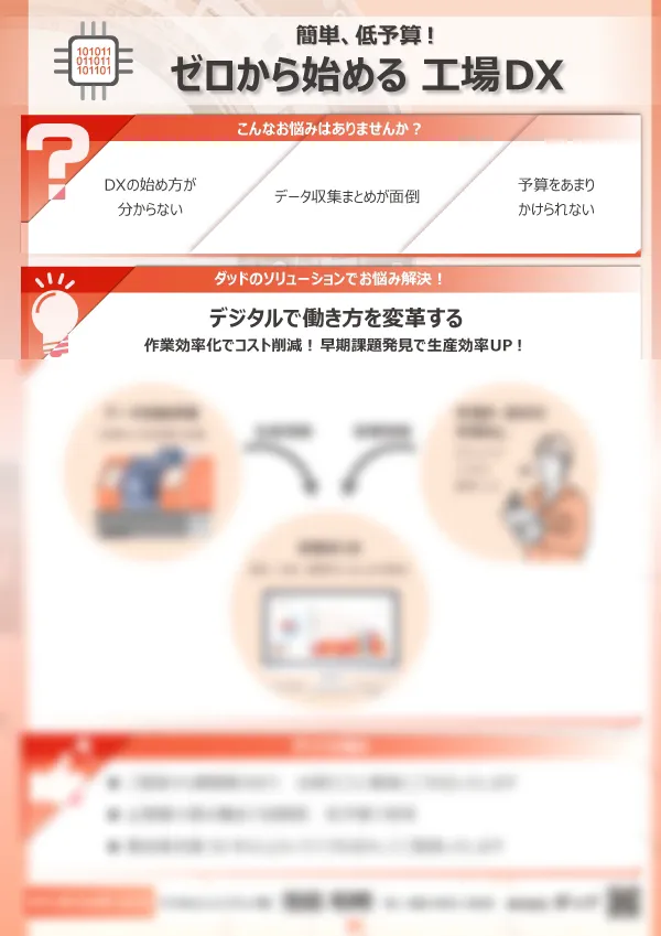 ゼロから始める 工場DX